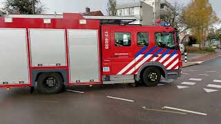 P1 brandweer 124030 met spoed naar middelbrand Beverwijk [upl. by Moclam]