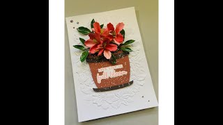 Spellbinders Azalea and Garden Pot from the Natures Botanical Collection [upl. by Ardnama]