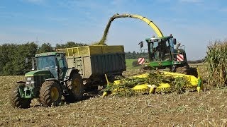 John Deere 7400 und Claas Jaguar 870 [upl. by Eelyek]