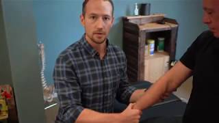 Chiropractic Adjustment For Rib Subluxation and Tennis Elbow [upl. by Salaidh403]