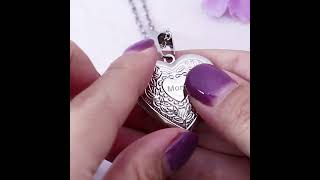 Customized heartshaped locket photo necklace [upl. by Ttennaj]