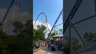 Plummeting 310 feet at 93 mph 😬 extremethrills cedarpoint giga ohio youtubeshorts [upl. by Terrie]