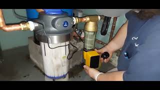 Culligan Wholehouse Water Filter WHHD200C  ISpring WSP50ARB Spindown Sediment Filter  Install [upl. by Jayson43]