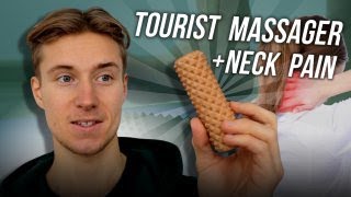 Healthy Back and Neck WORKOUT at home  TimberGood Tourist massager for back pains relief [upl. by Attenoj]