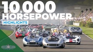 Heroic CanAm race  2023 Whitsun Trophy highlights  Goodwood Revival [upl. by Odey382]