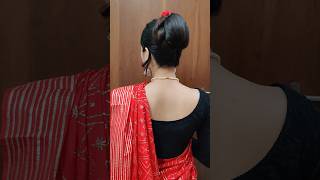 Very Easy Karwa chauth Juda Hairstyle❤️ shortsvideo juda hairstyle karwachauthspecial [upl. by Jacobina]