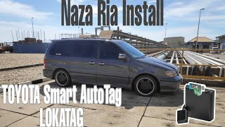 Cara Pasang Toyota Auto Smart Tag LOKATAG  Naza Ria Built in Toll Reader [upl. by Schapira]