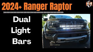 Ford Ranger Raptor Dual LED Light Bars Installation Tutorial  MampR Automotive  2024 2025 [upl. by Cchaddie]