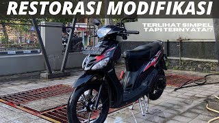 REVIEW RESTORASI MODIFIKASI YAMAHA MIO SPORTY [upl. by Jacinto567]