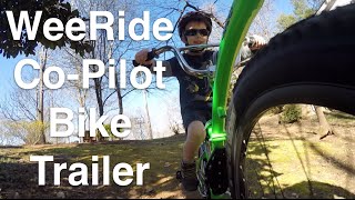 How does a WeeRide CoPilot Bike Trailer fit on a 29er mountain bike [upl. by Sami]