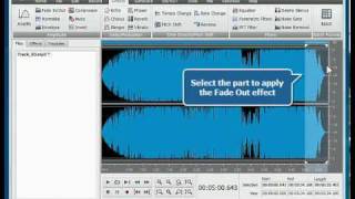 How to fadein and fadeout audio using AVS Audio Editor [upl. by Delacourt494]