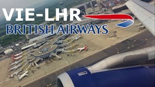 British Airways Airbus A320 Takeoff Vienna Airport [upl. by Gnivre837]