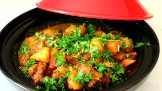 Amazing Lamb Tagine with Apricots amp Dates  Easy Recipe  Chanas Creations [upl. by Nosydam33]