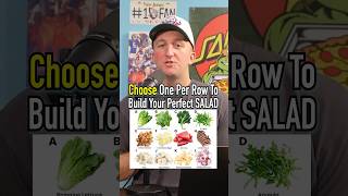 CREATE THE PERFECT SALAD Do You Agree shorts food salad build healthy chicken [upl. by Allertse]