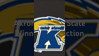 Akron vs Kent State Winning Prediction httpsyoutubeAgaj79VSrAsijullrY8NG2IoyKfF [upl. by Adnael]