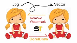 How to remove watermark  coreldraw x2020  Remove Watermark from Image in CorelDraw Part2 Hindi [upl. by Norma]