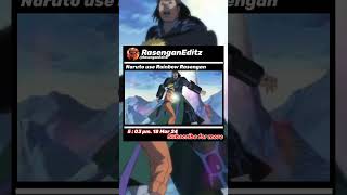 Rainbow Rasengan anime naruto trending viral sasuke [upl. by Nettle]