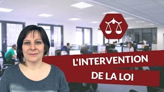 Lintervention de la loi  Droit  digiSchool [upl. by Ecnatsnoc]