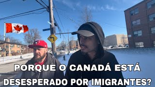 motivos porque O Canadá está desesperado por imigrantes  não tem funcionário suficiente🇨🇦 [upl. by Aleira]