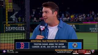 Triston Casas joins MLB Network’s Home Run Derby PreGame Show  2024 [upl. by Olag94]