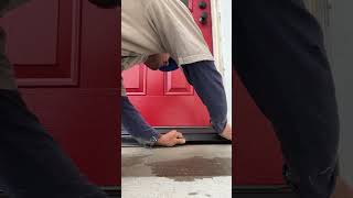 Exterior door threshold cover with rubber stair noseing [upl. by Mcnelly]