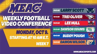 Week 7 MEAC Football Video Conference [upl. by Nabila54]