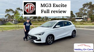 MG3 Excite 2024 full review Best small hatch in Australia mg3 [upl. by Atnwahsal]