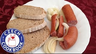 Pickled Sausage Recipe  Utopenci  Czech Cookbook [upl. by Anegal]