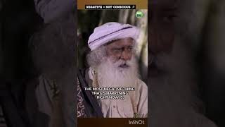 Negative Thinking❓❔ Not the Content 🪷 But Unconscious sadhguru [upl. by Lucey]