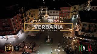 VERBANIA DRONE VIEW  ITALIA NIGHT VIEW 4K [upl. by Teirtza]