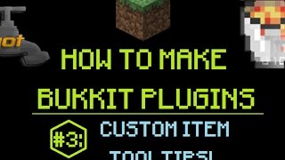 How to Make Bukkit Plugins 3 Custom Item Tooltips  MINECRAFT 🔌 [upl. by Drazze]