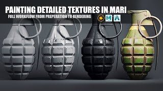 Painting Detailed Textures in Mari  Tutorial Overview [upl. by Aiekan794]