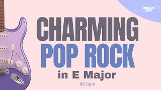 Charming Pop Rock Backing Track in E Major [upl. by Annaig528]