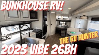 2023 Vibe 26BH  Bunkhouse Travel Trailer with Two Entry Doors [upl. by Simonsen]