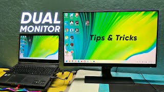 External Monitor Tips amp Tricks  Performance Mode  Brightness Control  Dual Monitor Setup [upl. by Ruberta446]