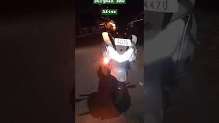 Burgman Led bulb indicator vs halogen bulb indicator [upl. by Skier]