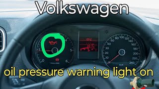 VW oil pressure warning light on problem  Volkswagen Polo oil pressure switch replacement [upl. by Arlinda988]