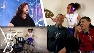 She CHALLENGED Dave Grohl  Drum Cover Nandi Bushell Foo FightersREACTION [upl. by Annais76]