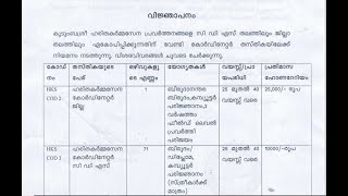 Vacancy Notification  Haritha Karma Sena Coordinator  Kannur Last Date 13 Sep 2024 at 500 pm [upl. by Tevis791]