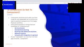 ThreatConnect Customer Training Playbooks Components [upl. by Nerag536]