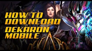 How to Download Dekaron M Korean Server [upl. by Shamrao]