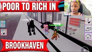 SHE WENT FROM POOR TO RICH OVERNIGHT IN BROOKHAVEN Brookhaven RP Roblox [upl. by Melda]