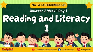 Reading and Literacy  Grade 1  MATATAG  Quarter 2  Week 1  Day 1  Teacher Princess [upl. by Helfant897]