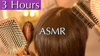 ASMR 3 Hours of Satisfying Hair Brushing for Stress Relief  No Talking [upl. by Notnert922]