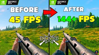 Ultimate FPS Boost Guide for quotEnlistedquot Open Beta  BEST Settings for Max Performance🔥 [upl. by Ennaitsirk]