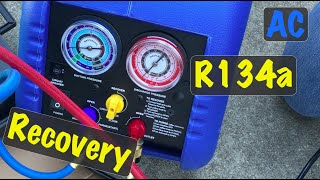 How to Recover R134a Refrigerant from an Automobile using Mastercool 69000  69500 Equipment [upl. by Jolenta]