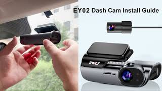 How to install and wire iiwey EY02 dash cam [upl. by Allehcram652]