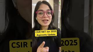 CSIR NET Jan 2025 Aspirants Important Update csirnetchemistry [upl. by Nostrebor]