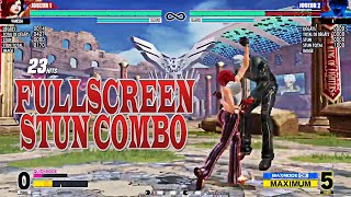 THE KING OF FIGHTERS XV VANESSA FullScreen Stun combo KOFXV [upl. by Torrlow]