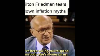 Milton Friedman explains inflation inflation politics art inflationexplained art donaltrump [upl. by Naesed]